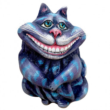Ёлочная игрушка «Чеширский кот», папье-маше