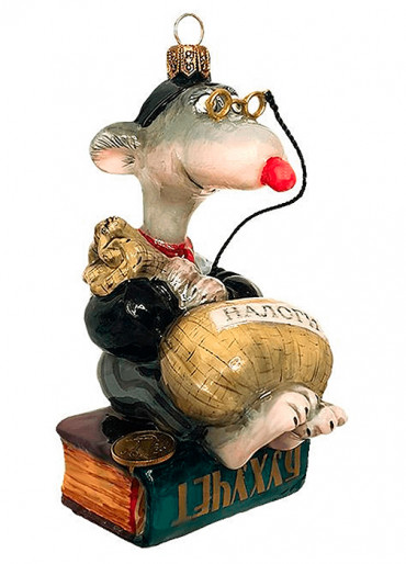 Ёлочная игрушка «Семён Маркович», Atlas Art. Размер 11,5 х 6 х 7,5 см.