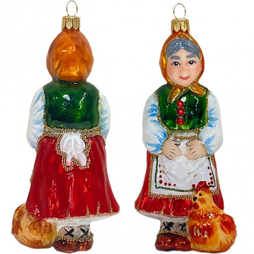 Бабка - ёлочная игрушка из набора Репка, Ирена.