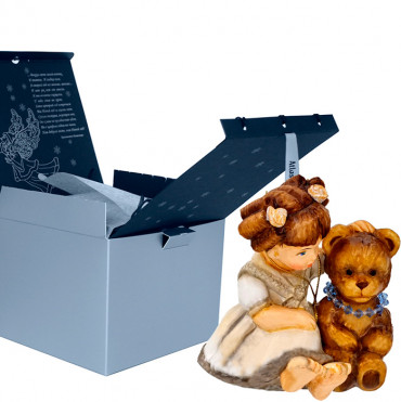 Подарочная коробка для стеклянной ёлочной игрушки «Я люблю тебя медведь больше всех на свете…»