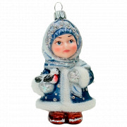 Снегурочка с птичкой