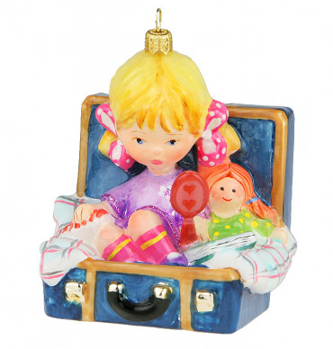 Елочная игрушка «Маленькая модница»