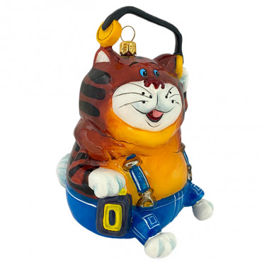 Ёлочная игрушка Кот Василий, Союзмультфильм.