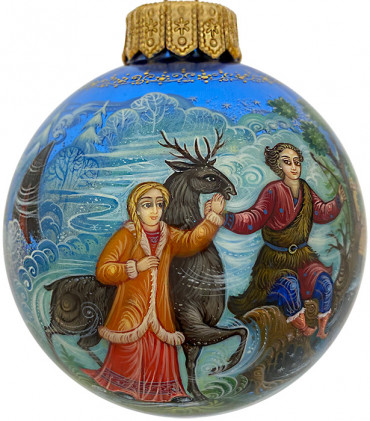 Ёлочный шарик «Снежная королева», Палех