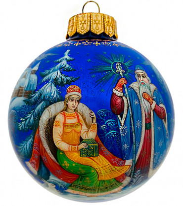 Расписной ёлочный шар «Морозко», Холуй