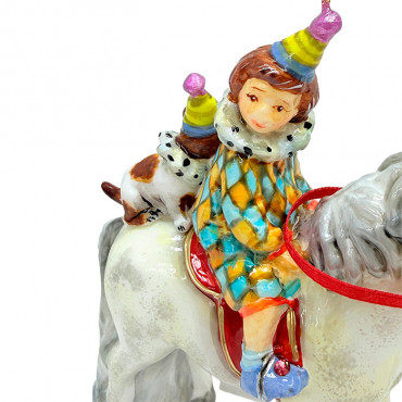 Елочная игрушка «Мою лошадку пони зовут малютка Грей», Атлас Арт